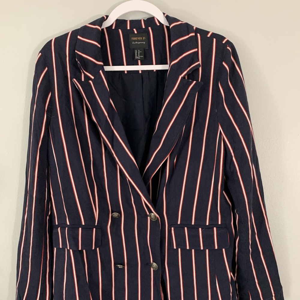 Forever 21 Striped Blazer
